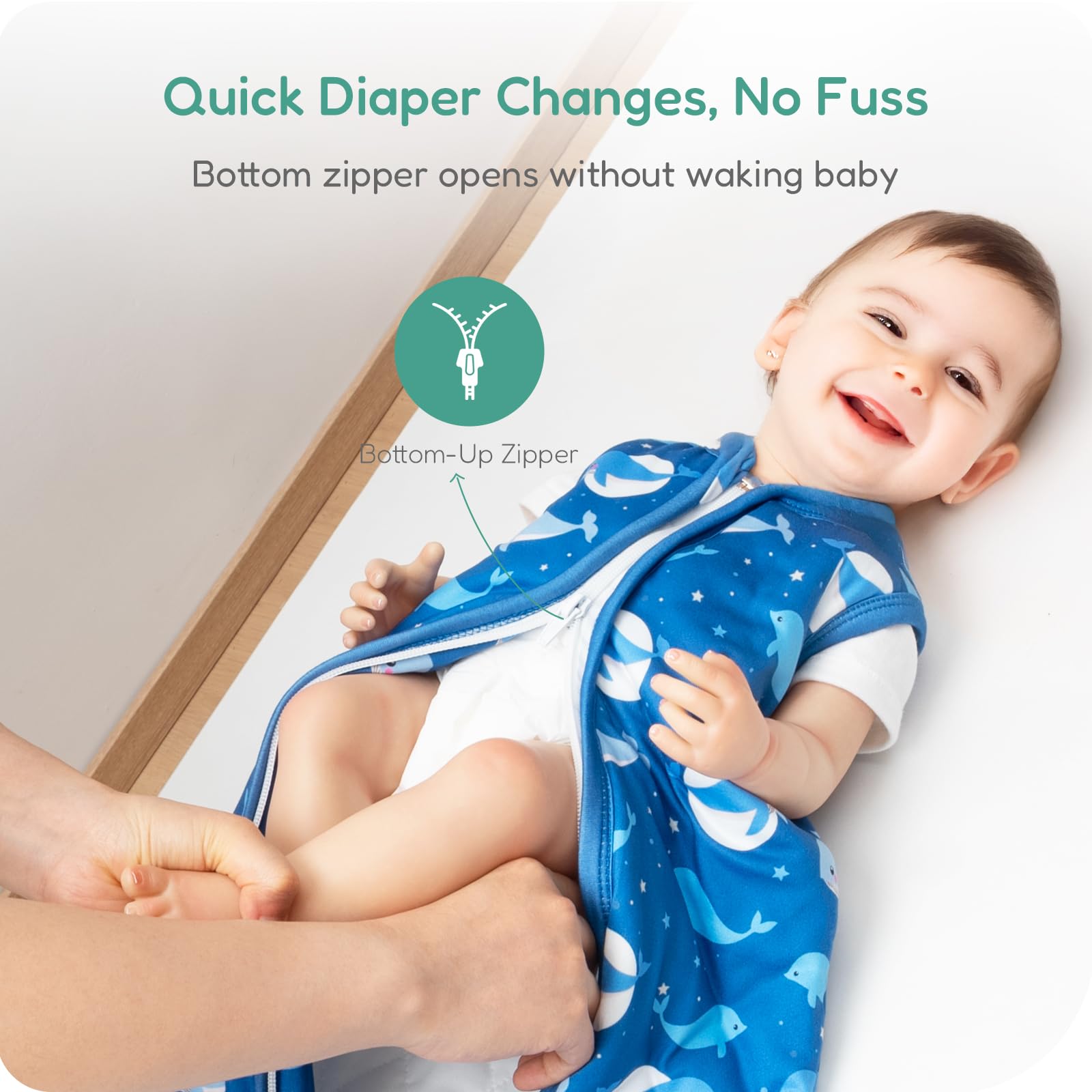 Totchill roomy design allows kicking and stretching during sleep.