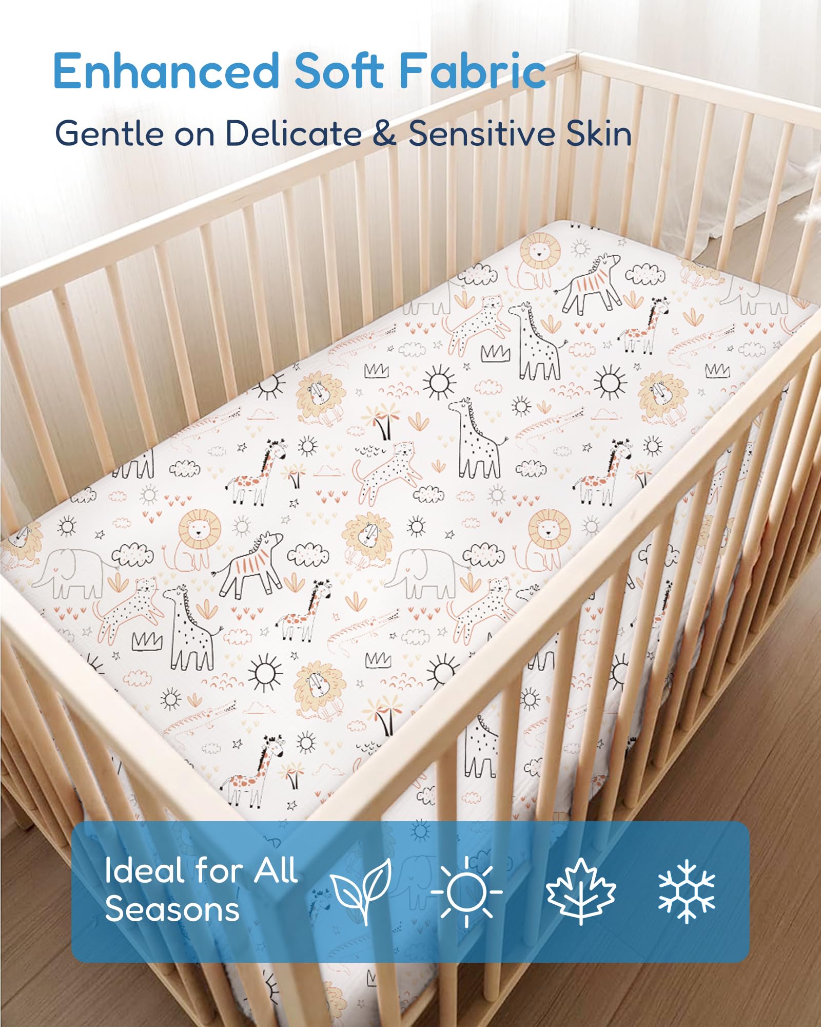 TotChill two-pack crib sheets provide convenient rotation for busy families.