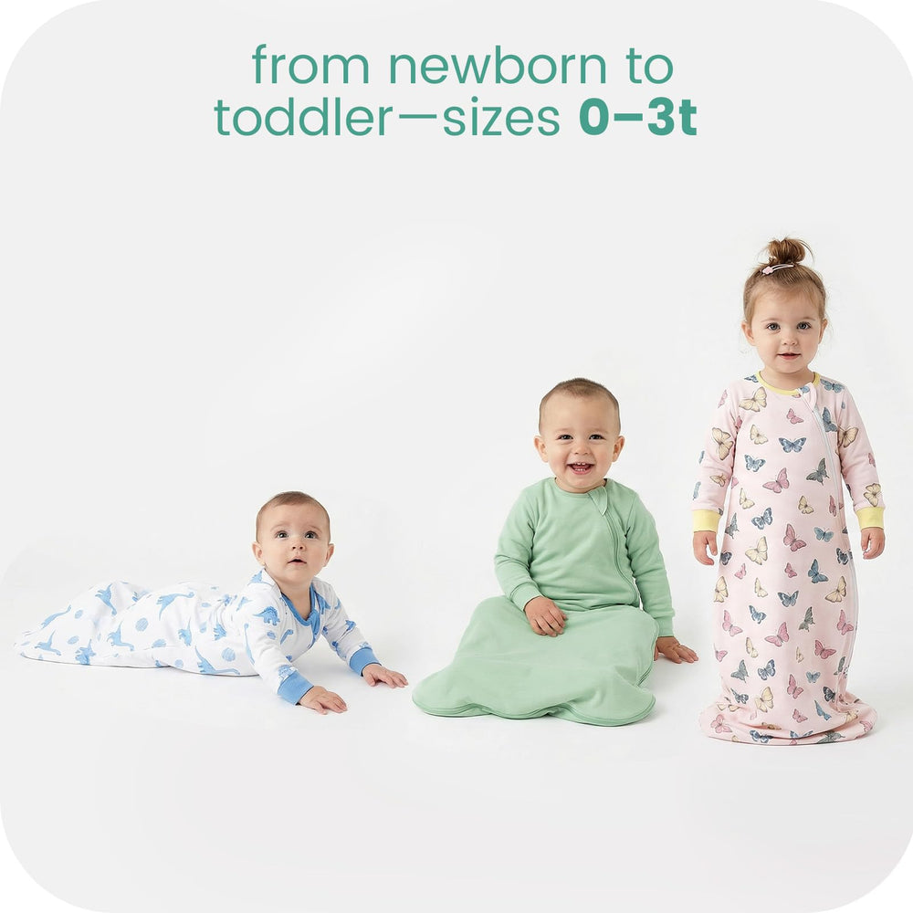 TOTCHILL two-way zipper detail for easy diaper changes.