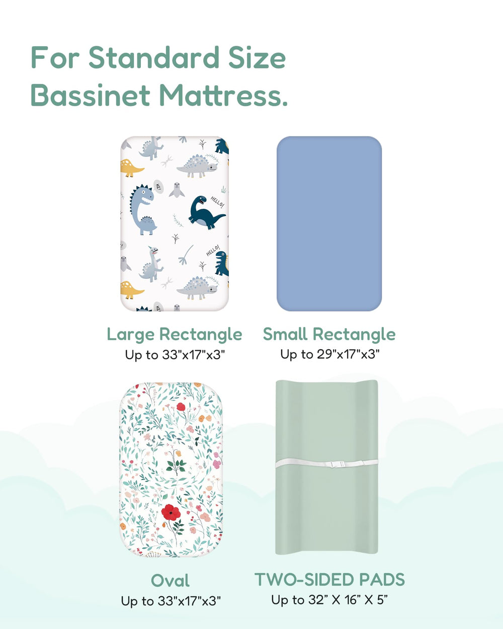 TotChill ultra-soft polyester fabric delivers breathable comfort during changes.