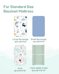 TotChill ultra-soft polyester fabric delivers breathable comfort during changes.