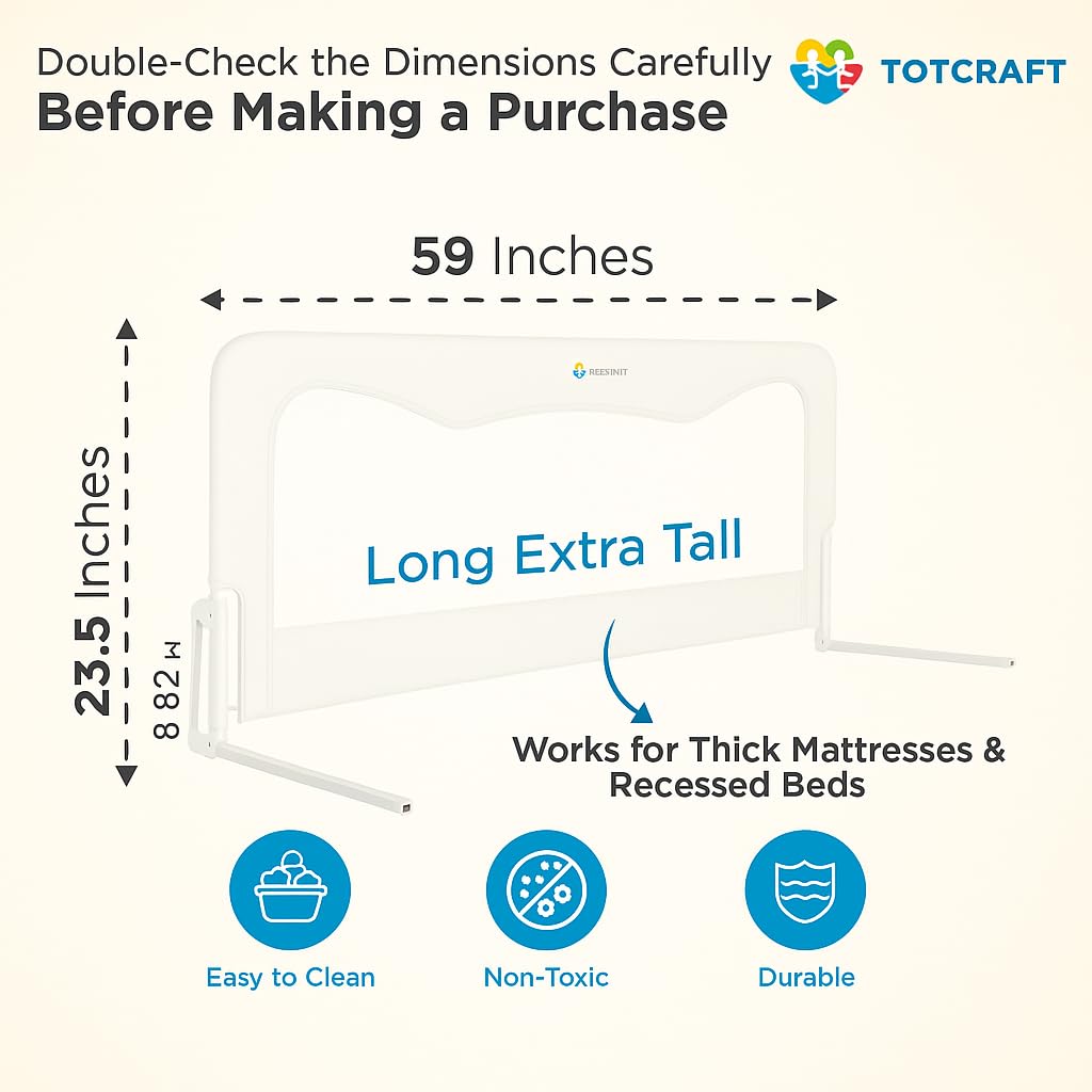 TotCraft bed rail installation demonstrates quick setup for busy households