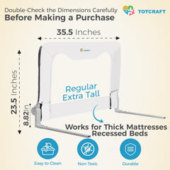TotCraft bed rail mesh close-up highlighting non-toxic materials for safety.