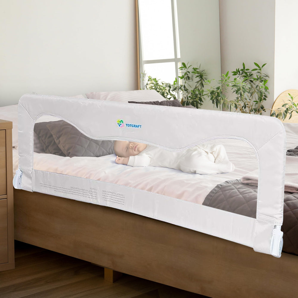 TotCraft bed rail compatibility with king, queen, and twin beds for safer transitions