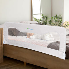 TotCraft bed rail compatibility with king, queen, and twin beds for safer transitions