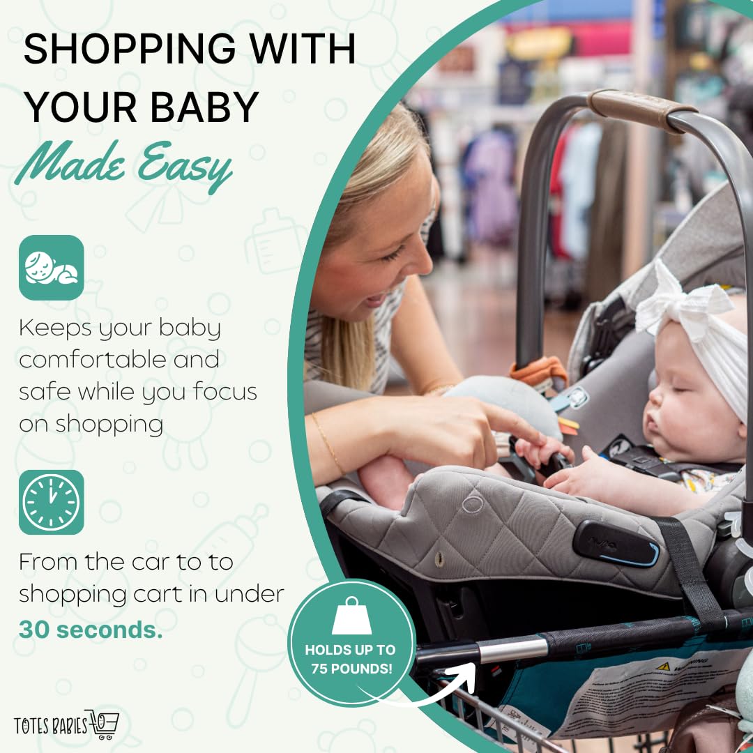 Totes Babies cart setup shows hammock design and quick installation for cart use.