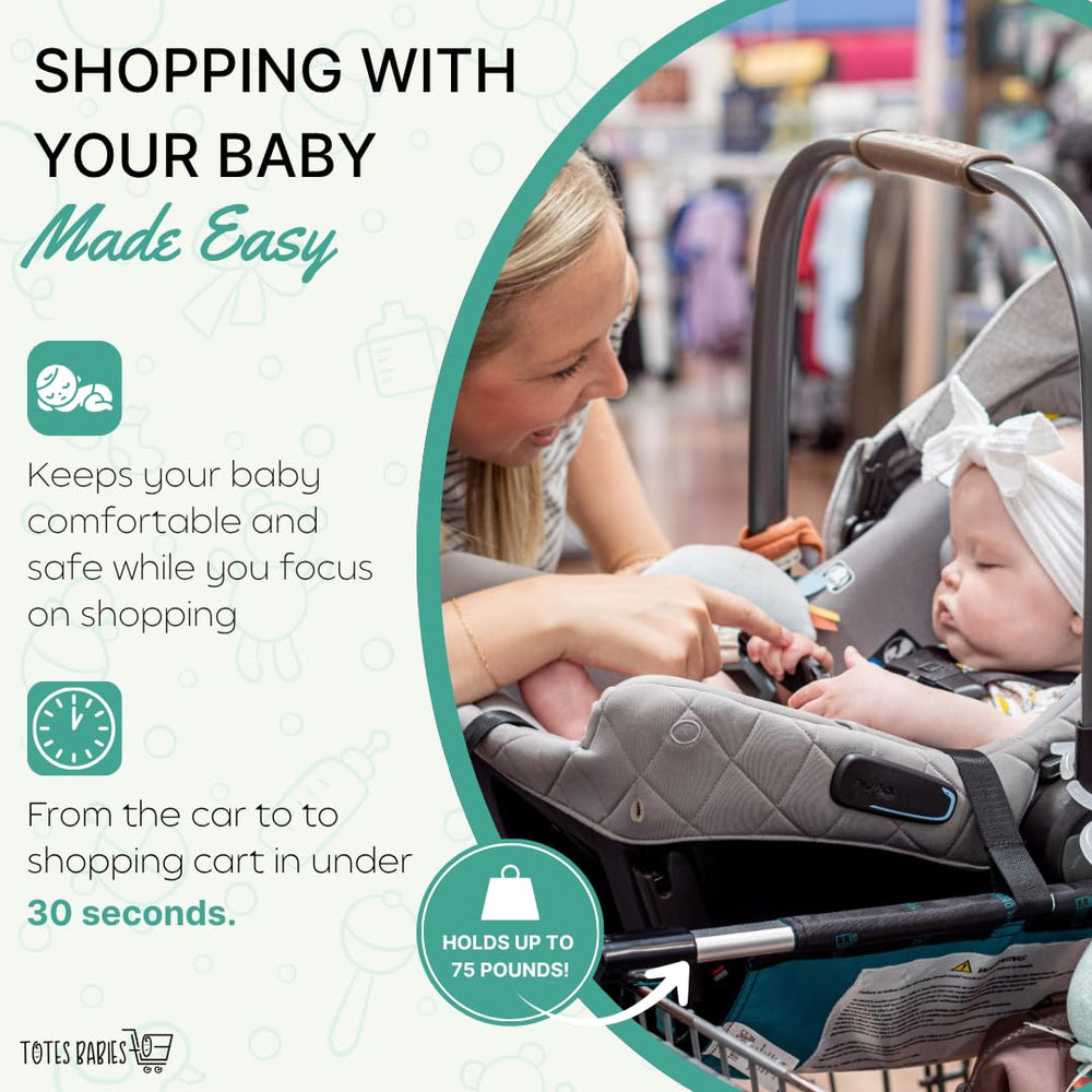 Totes Babies cart setup shows hammock design and quick installation for cart use.