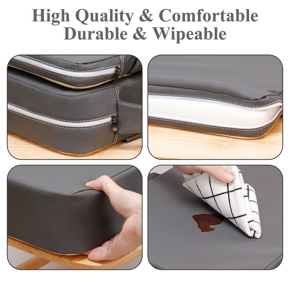 TOTIDYH booster seat non-slip bottom prevents sliding for stable mealtime