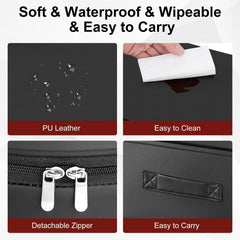 Totidyh booster seat features a zipper for quick installation and removal.