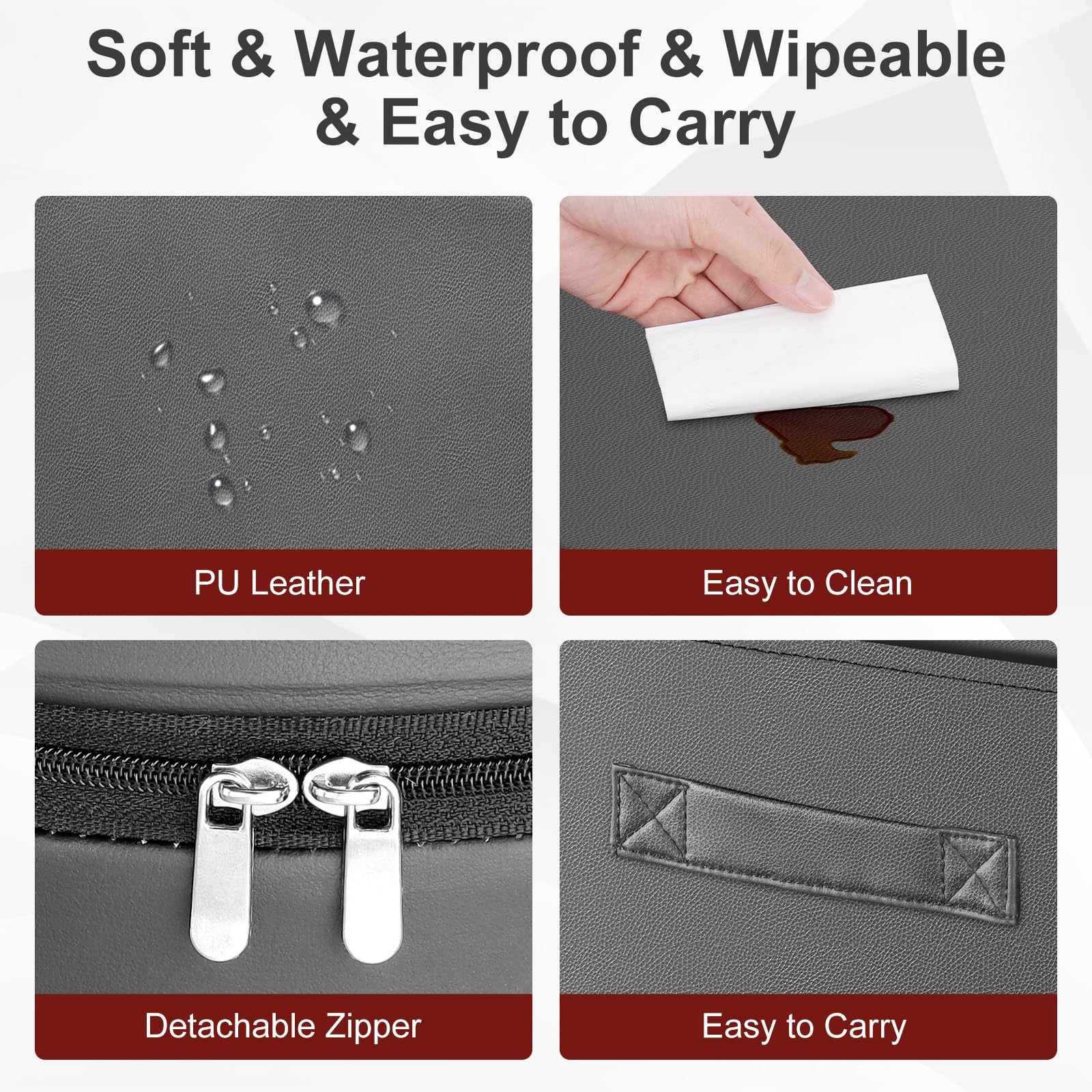TOTIDYH salon booster seat leather surface water resistant and easy to wipe clean