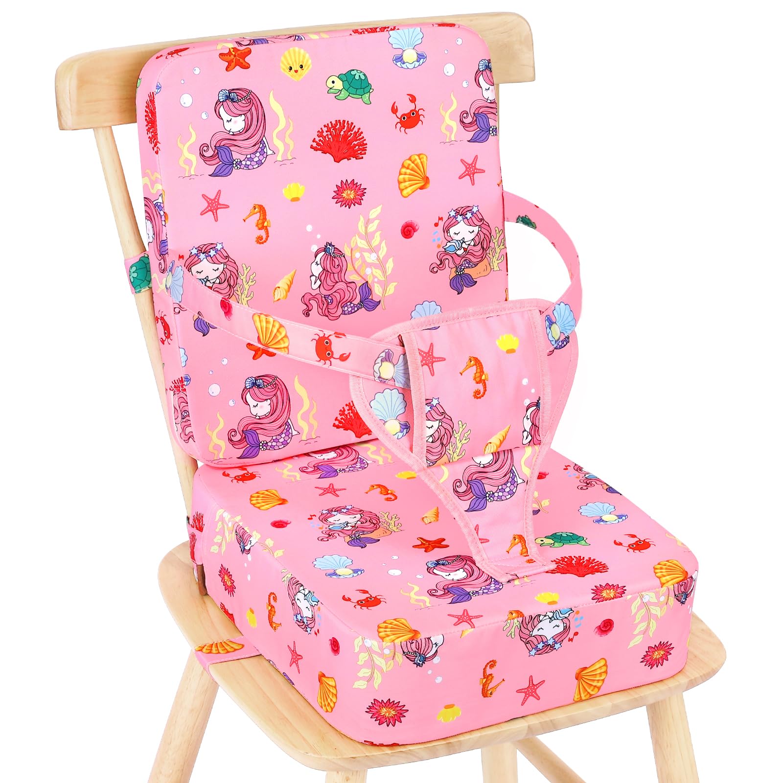 TOTIDYH booster seat with backrest enhances child comfort during meals.