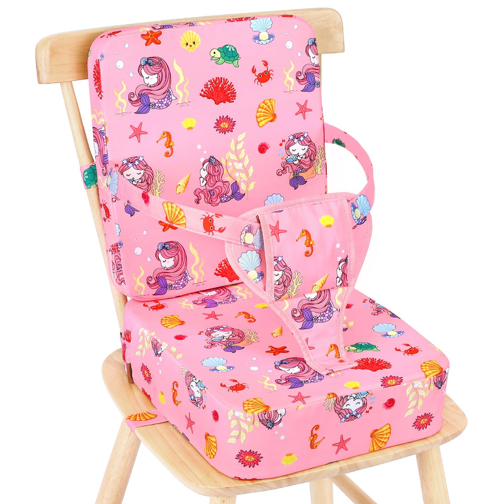 TOTIDYH booster seat with backrest enhances child comfort during meals.