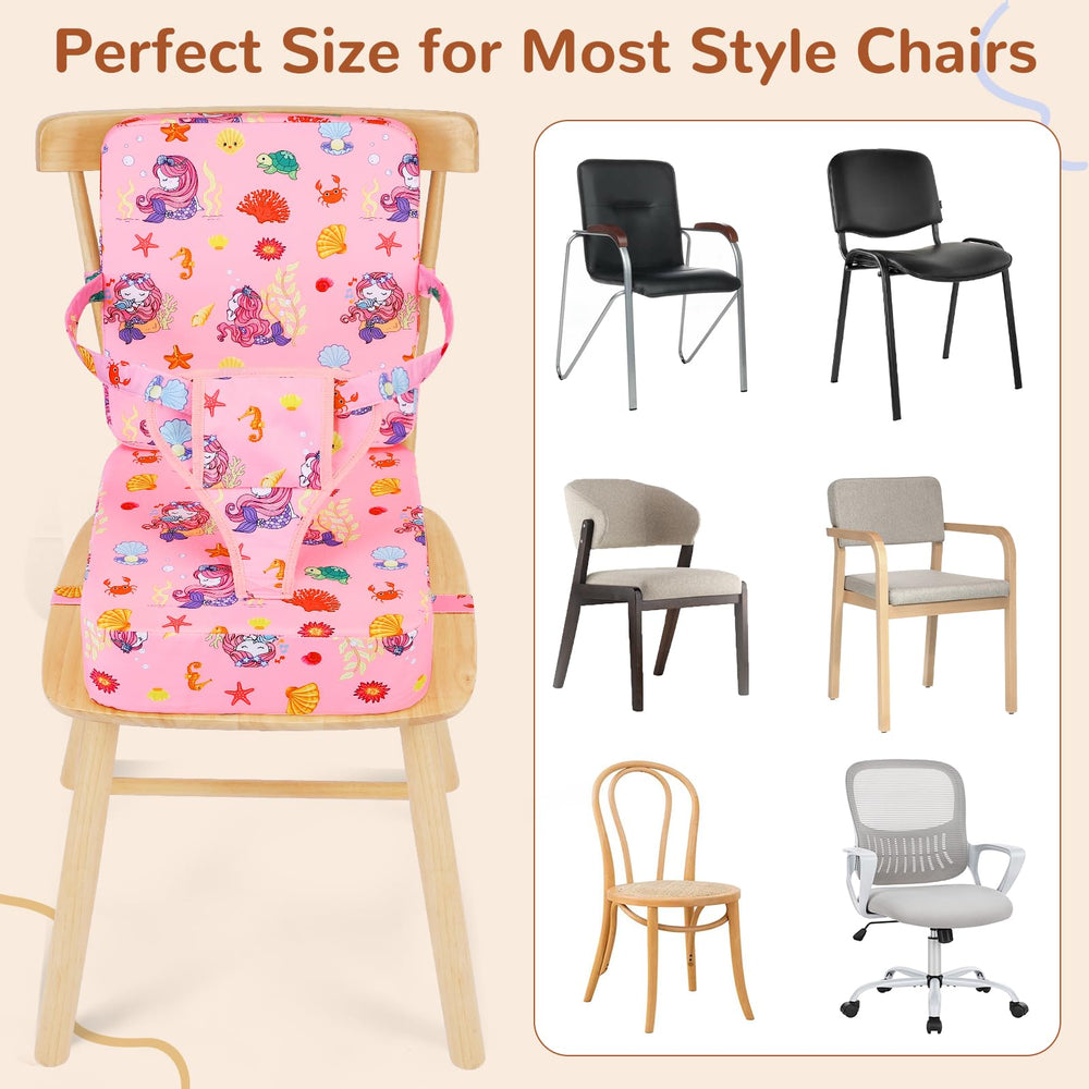 TOTIDYH compact size cushions growing toddlers at table.