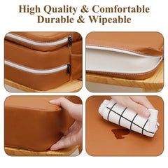 TOTIDYH waterproof PU surface stays clean after spills.