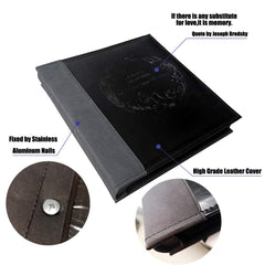 Totocan vintage leather cover with classic pattern adds elegance.