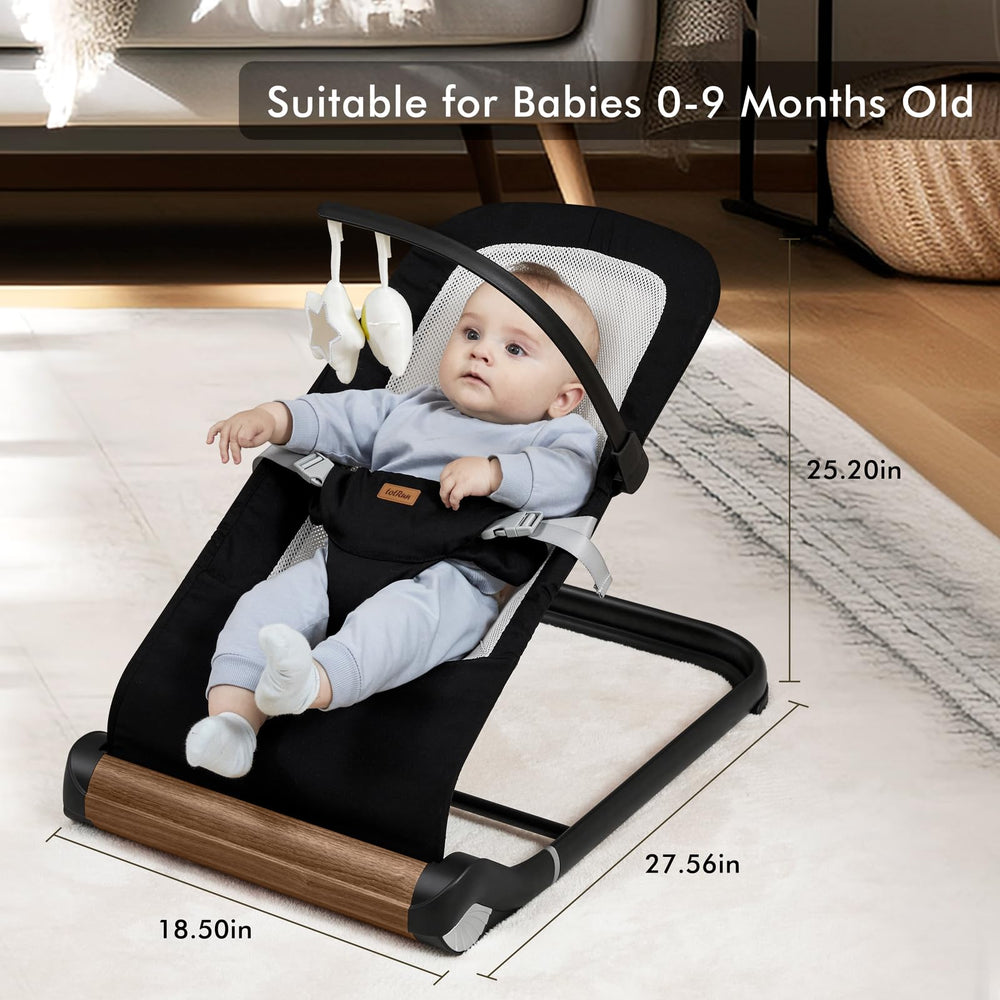 TotRun Baby Bouncer Chair adapts to living room playtime.