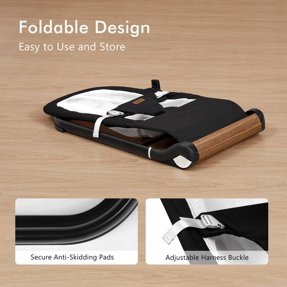 Secure harness on TotRun Bouncer keeps baby secure during playtime.