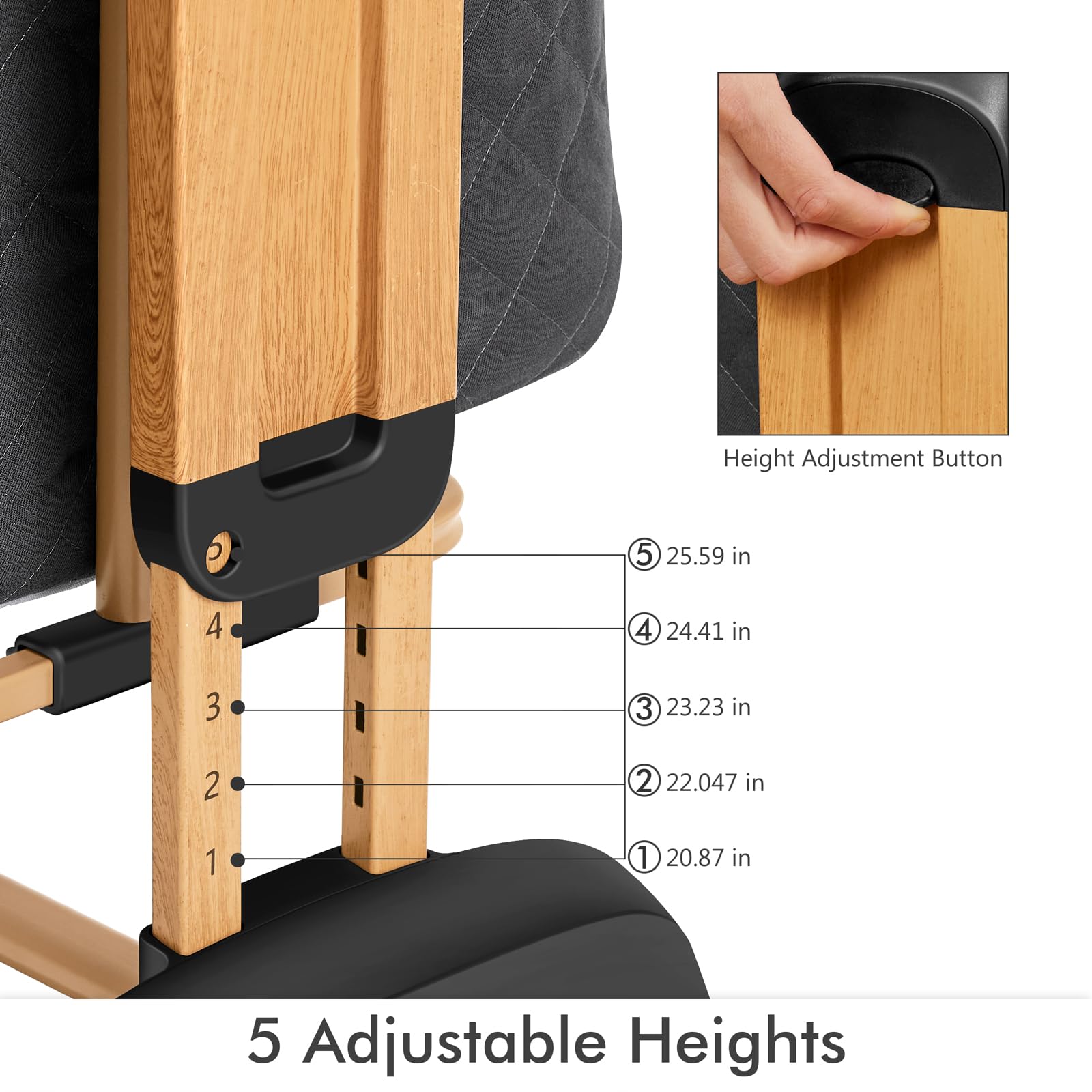 TotRun Bassinet Bedside Sleeper has wheels for easy room-to-room movement