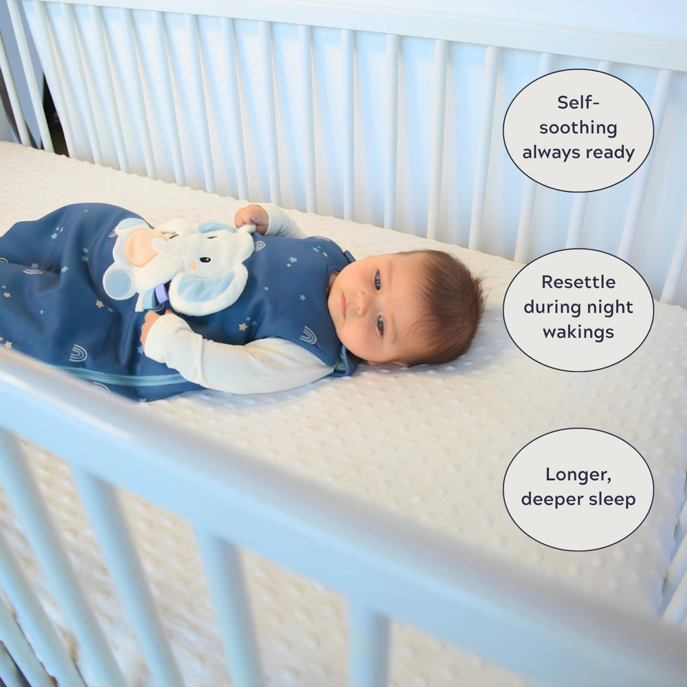 Toucan Baby adjustable shoulder snaps grow with your baby.
