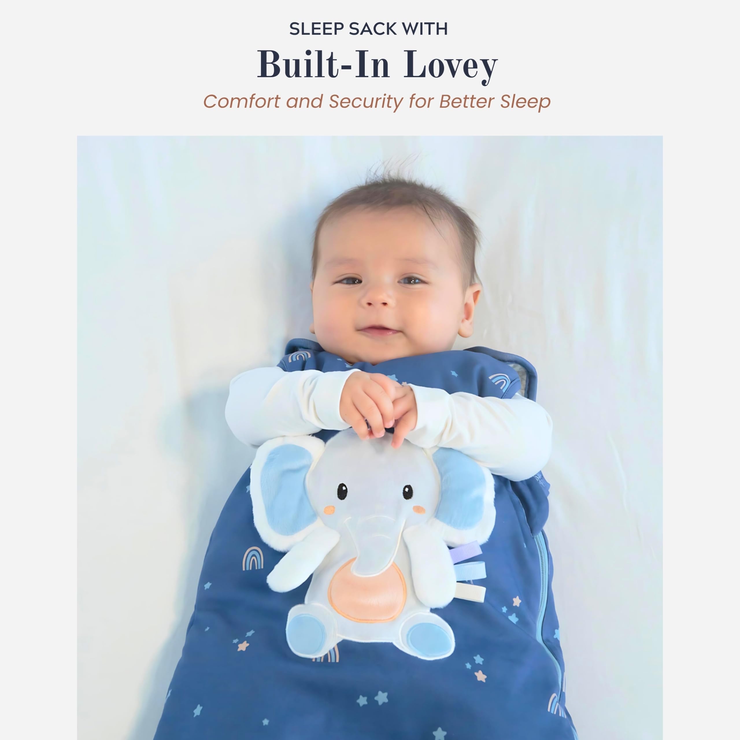Toucan Baby organic cotton fabric inside and out for gentle skin contact.