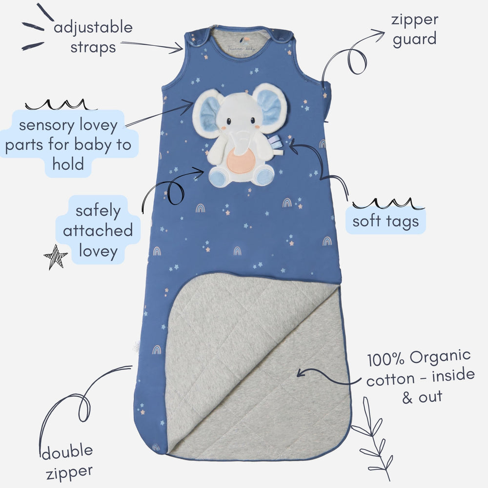Toucan Baby safety-conscious design with no loose items in the crib.