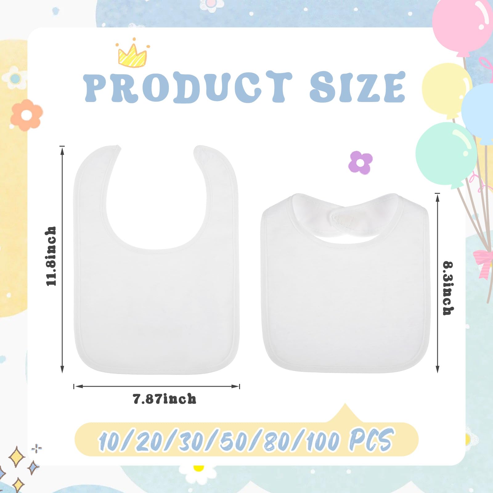 Toulite absorbent cotton-polyester bibs protect clothes during feeds and spills