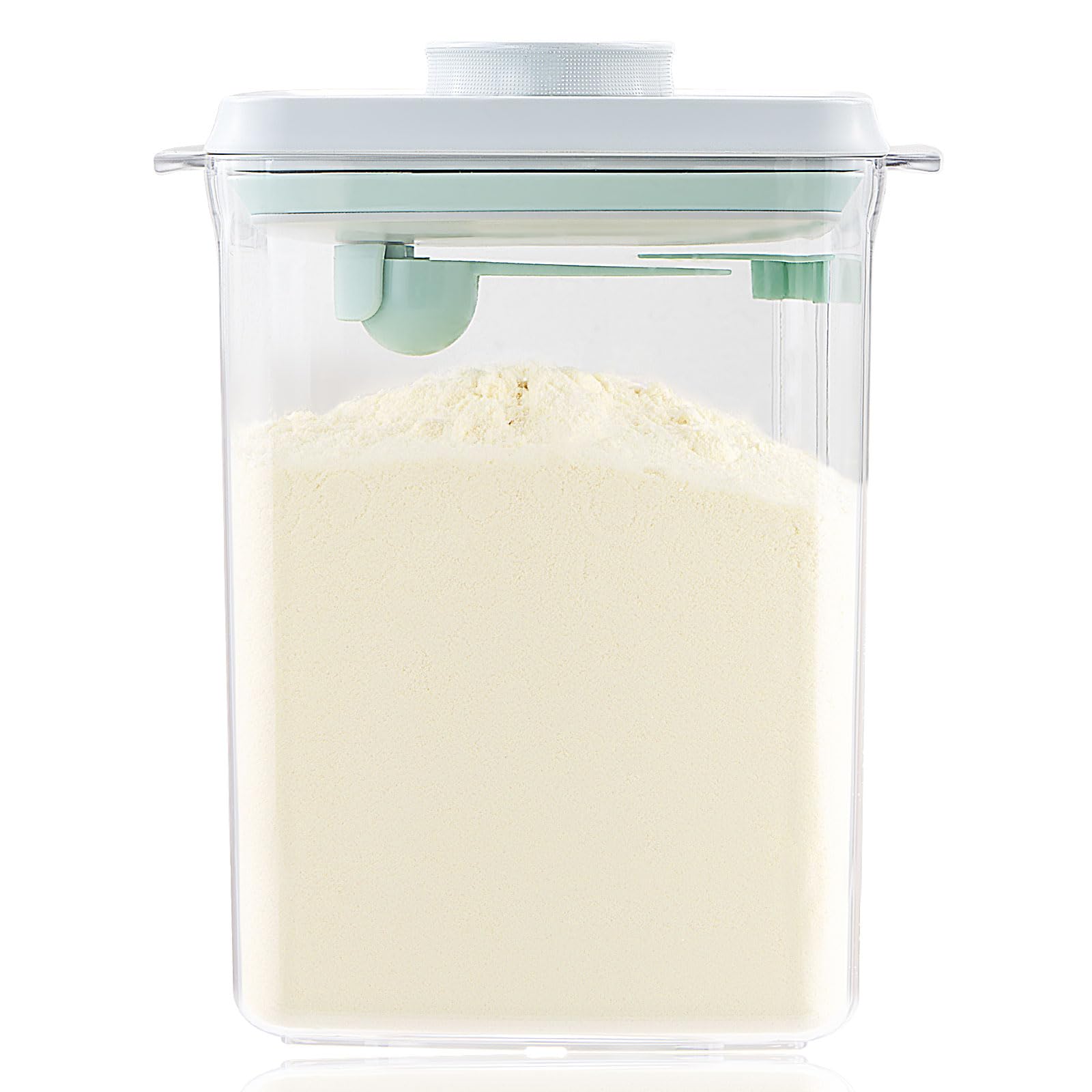 Tourdeus Baby Milk Powder Container with airtight cap keeps formula fresh.