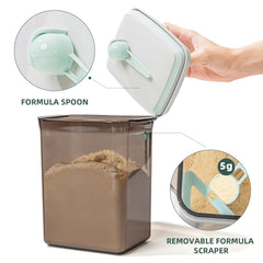 Tourdeus UV-protected brown container helps preserve powder during travel.