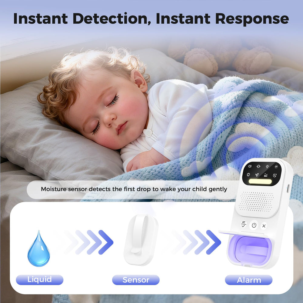 toutkuk bedwetting alarm night light and white noise features
