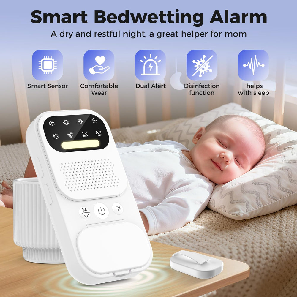 toutkuk bedwetting alarm receiver displays alerts and triggers the alarm
