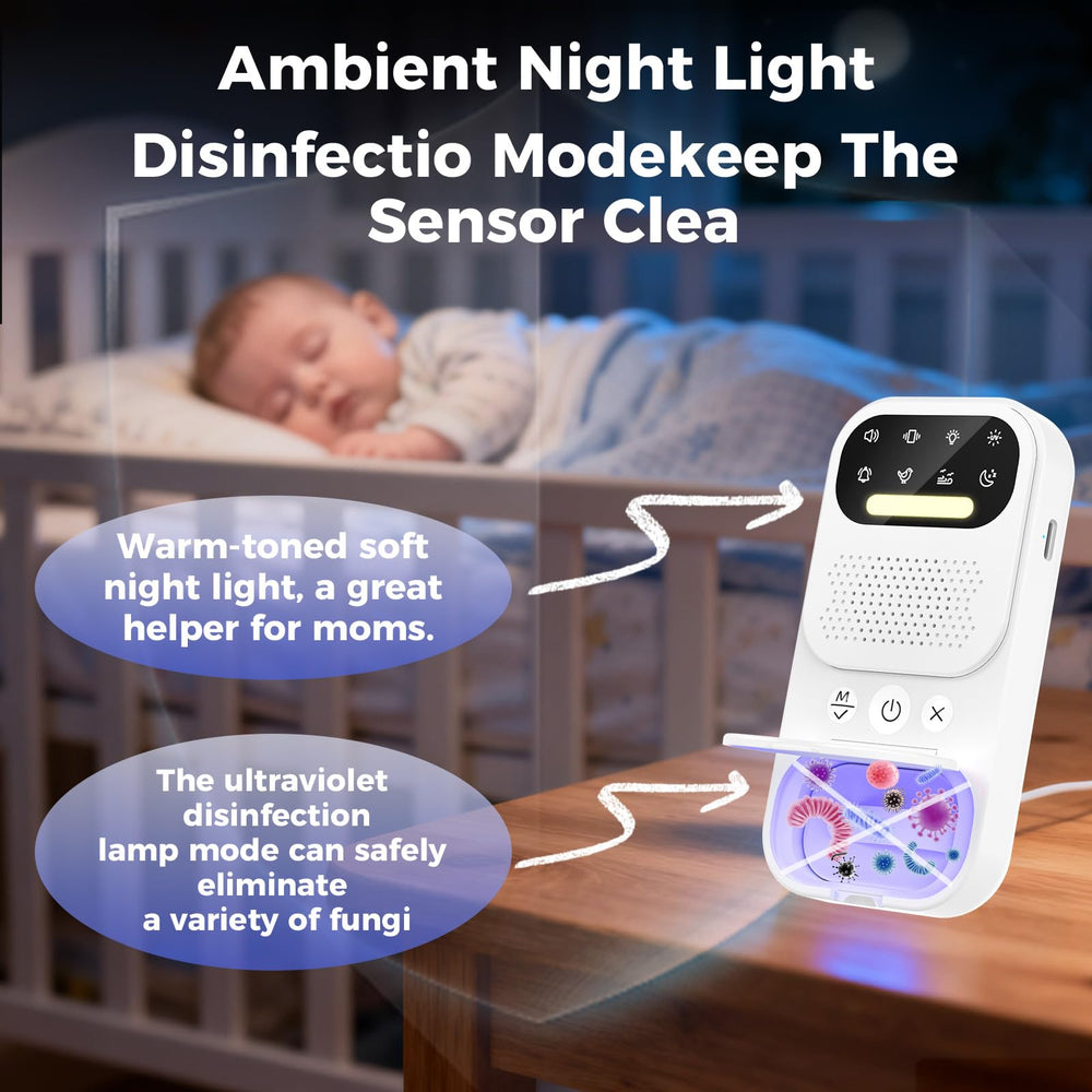 toutkuk bedwetting alarm ring and vibration modes for gentle wake