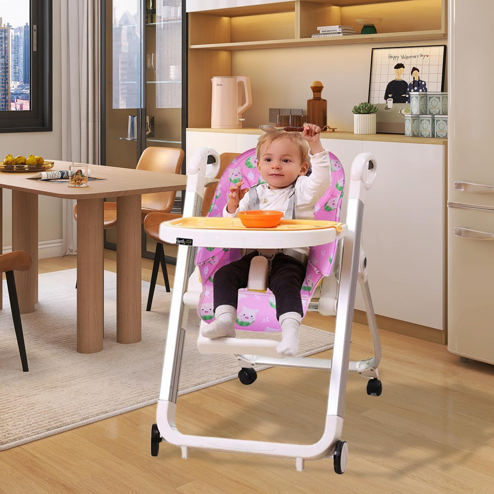 Toveival high chair cushion strap attachment keeps the pad secure while eating