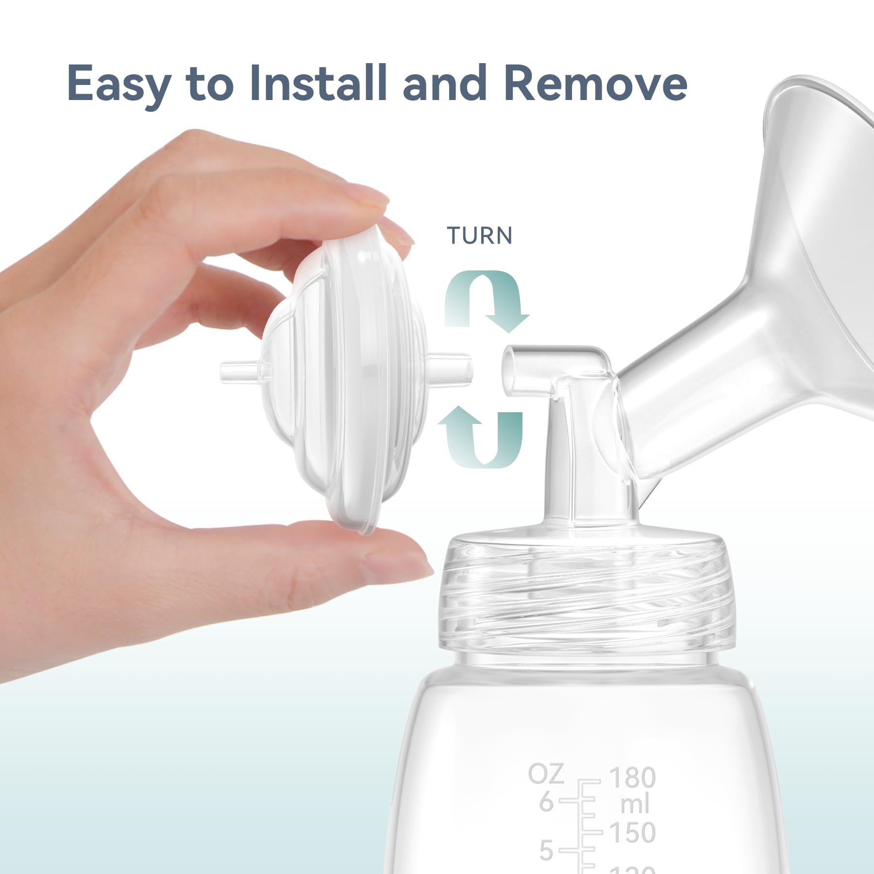 TOVVILD backflow protector and tubing ensuring smooth suction flow.