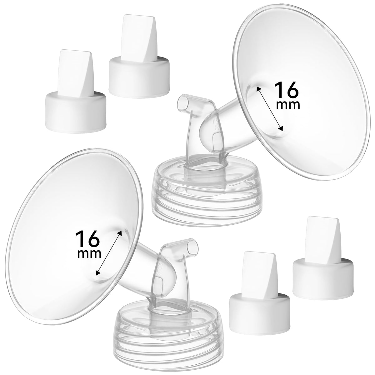 TOVVILD 16mm flange for comfortable pumping and bottle compatibility.