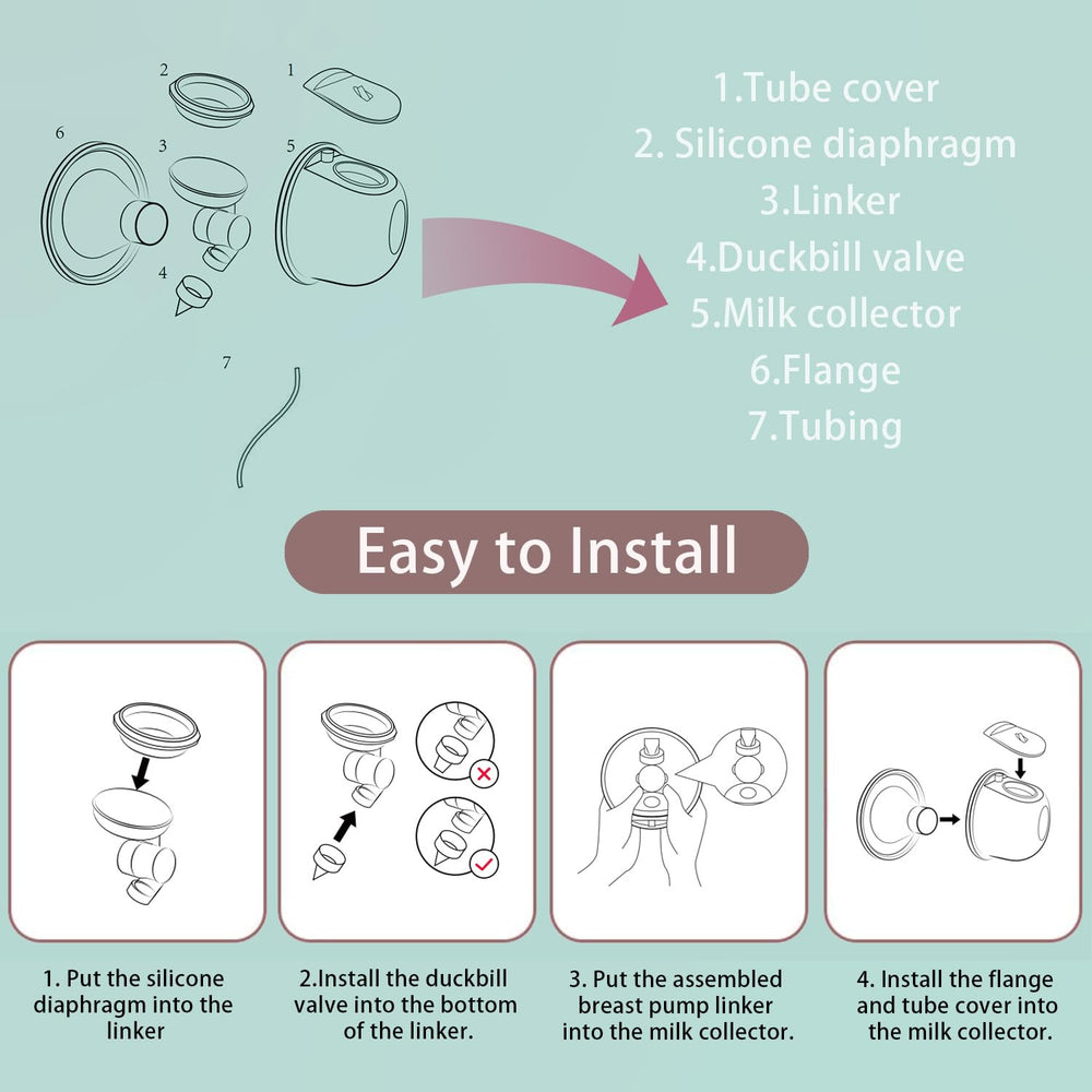 TOVVILD two-pack milk collection cups for convenient pumping