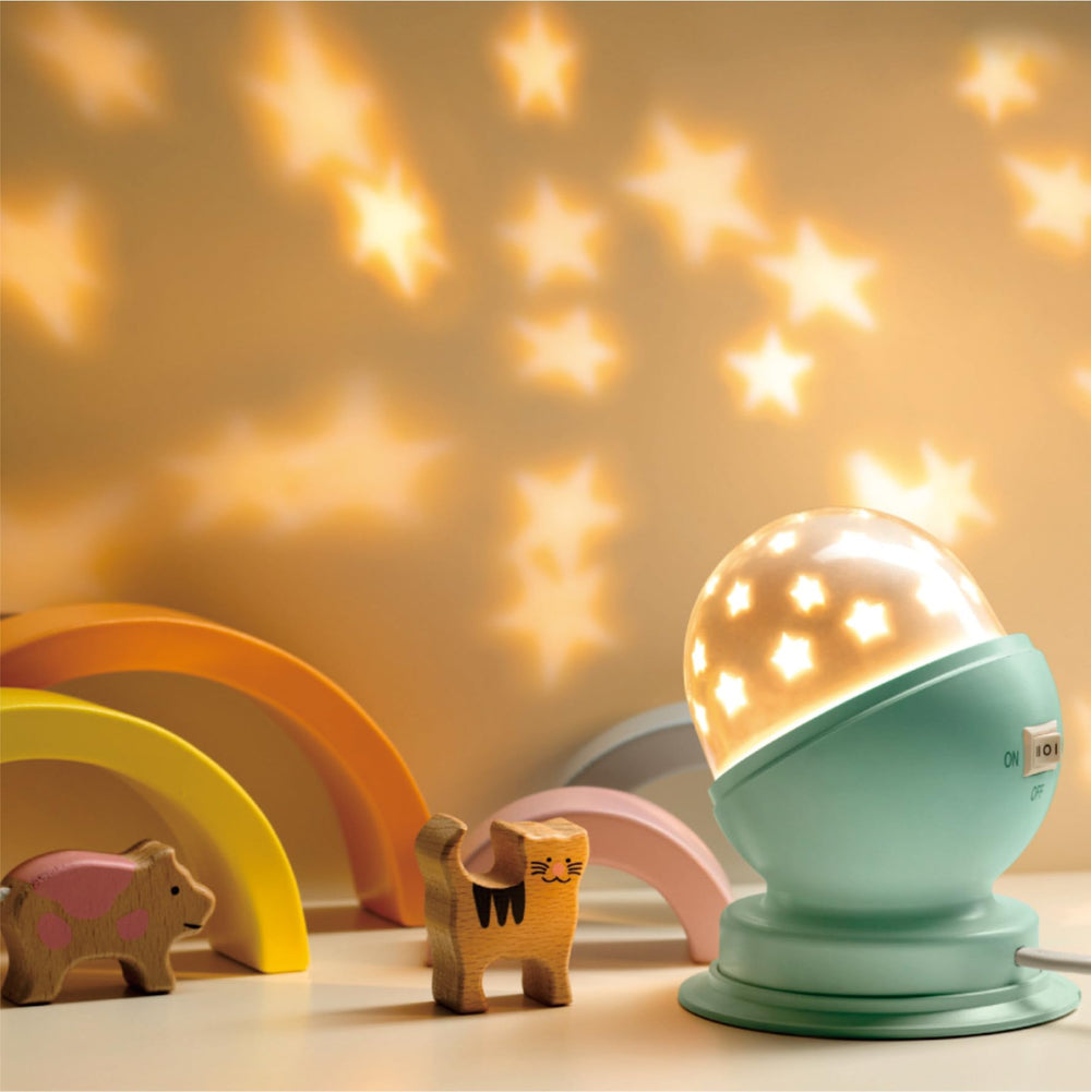 Plug-in setup of Toyunia Star Night Light shown for quick, simple use.