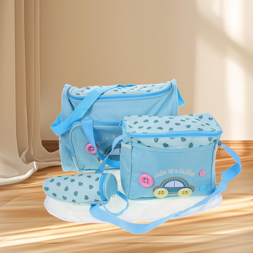 Toyvian 4-in-1 sky-blue diaper changing pad offers a clean surface on outings