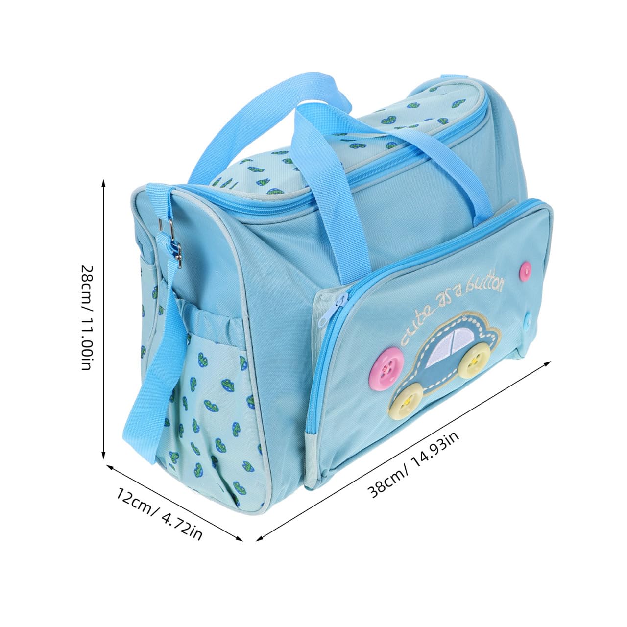 Toyvian 4-in-1 sky-blue feeding bottle pocket helps parents transport bottles neatly