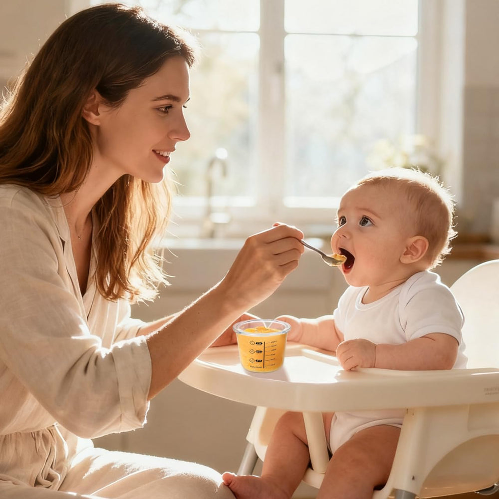Toyvian baby glass dessert cups with lid designed to steam egg custards cleanly.