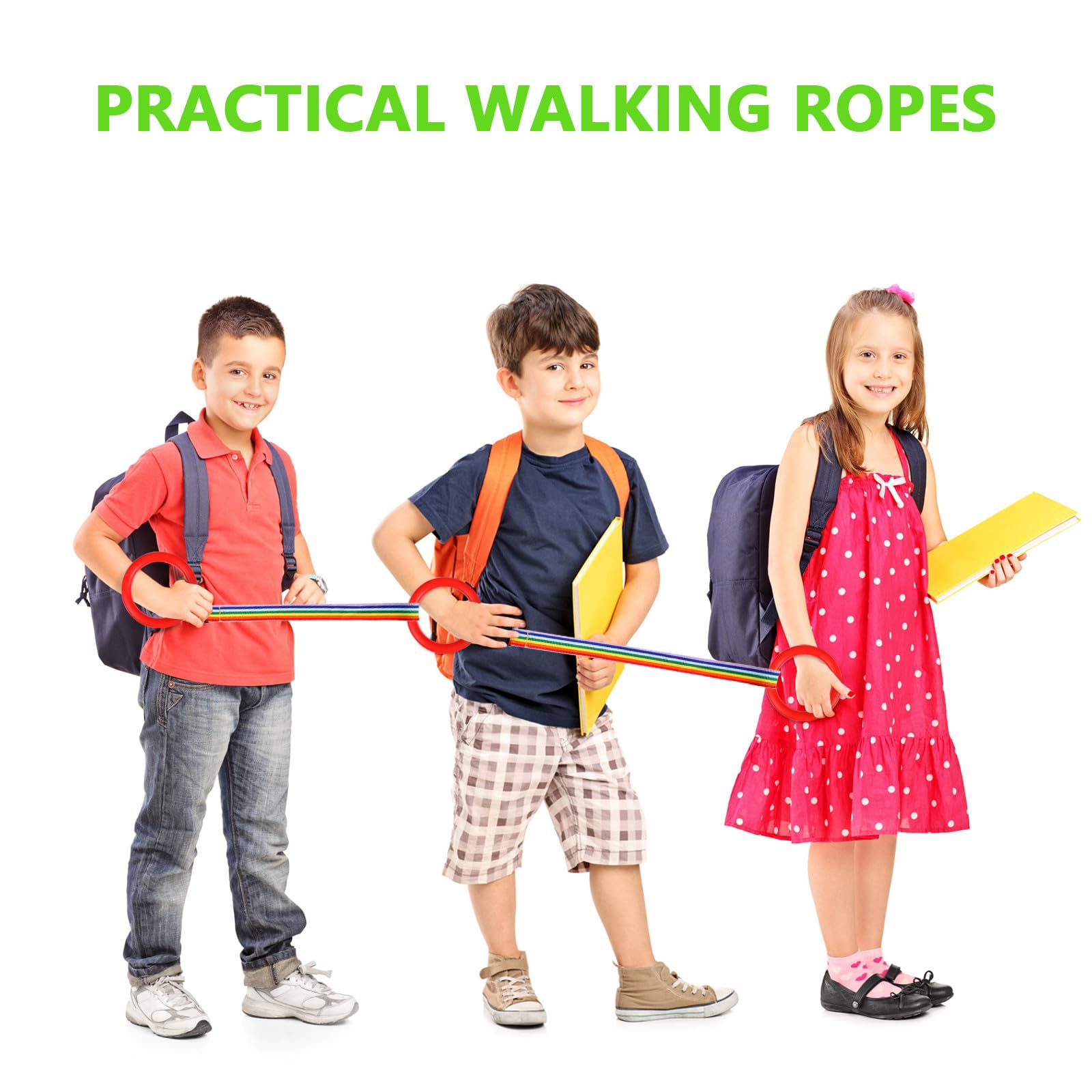 Toyvian walking rope helps teachers manage groups more efficiently during outdoor activities.