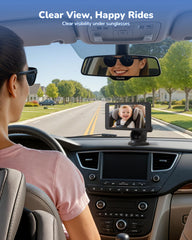TOZING camera 120-degree wide-angle captures the entire back seat for quick checks.