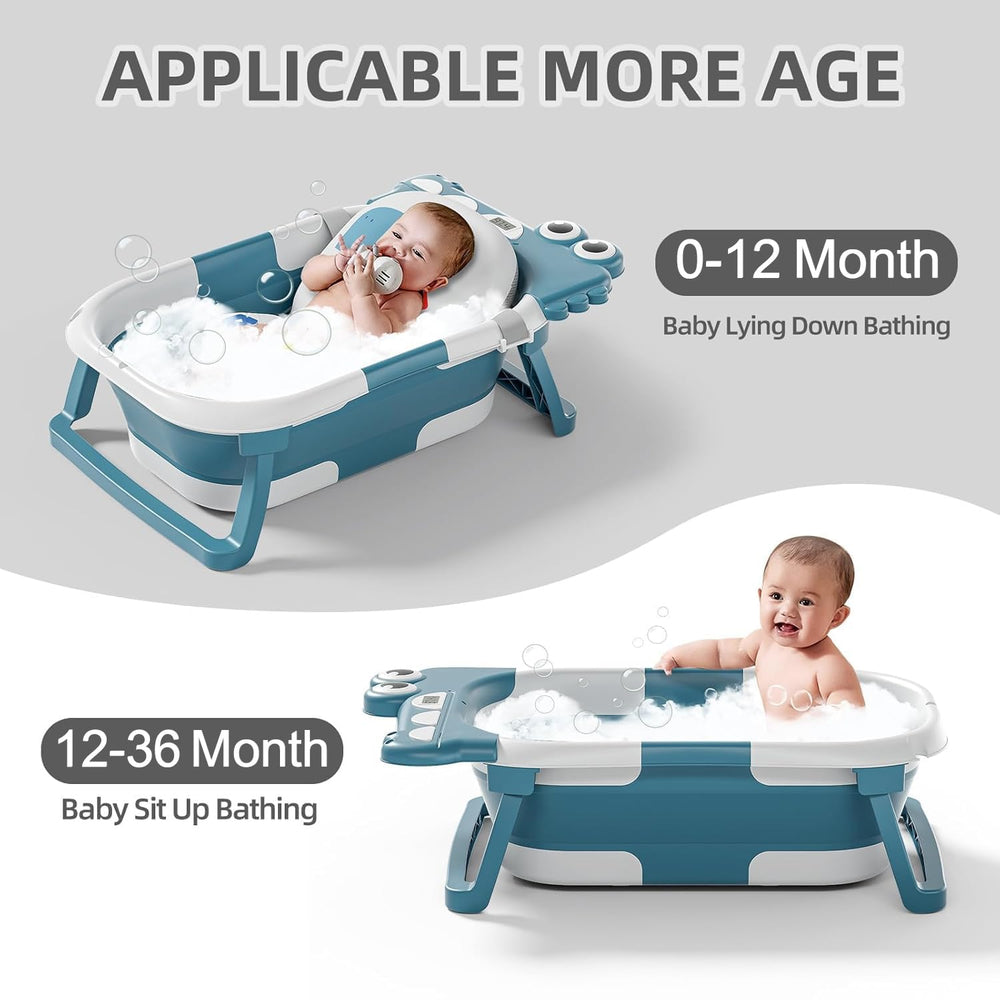 TPN baby bath cushion with spring support for gentle spine protection.