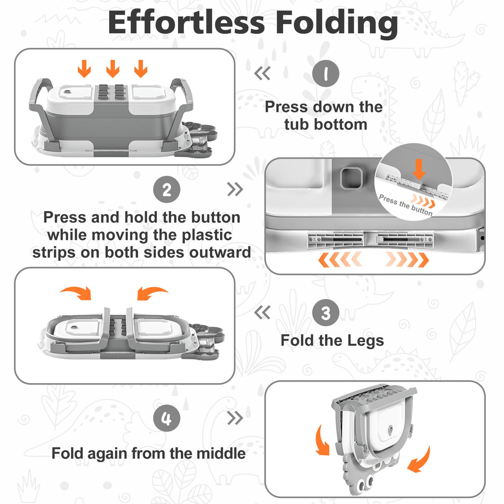 Digital thermometer reads bath water temperature for a gentle soak.