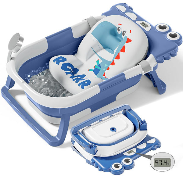 TPN collapsible baby bathtub folded for compact storage.