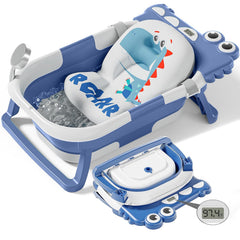 TPN collapsible baby bathtub folded for compact storage.