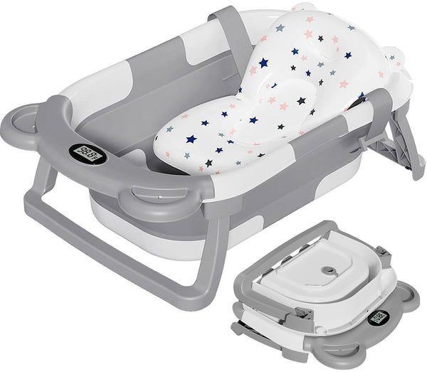 TPN collapsible baby bathtub folded for compact storage