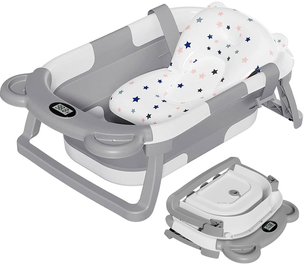 TPN collapsible baby bathtub folded for compact storage