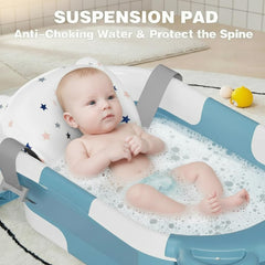 TPN bath time with baby in tub under supervision