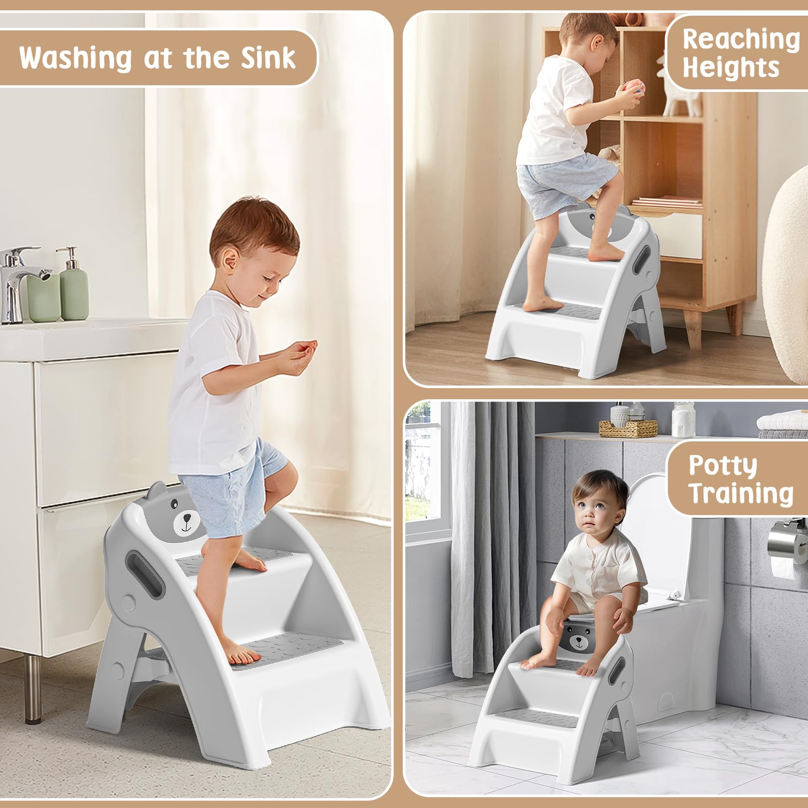 TPN Easy-assembly Stool shown in 10 seconds without tools.