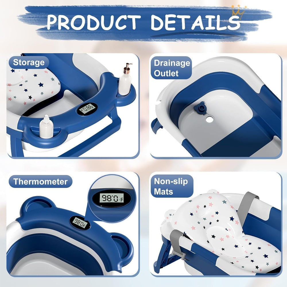 TPN non-slip base enhances stability during baths.